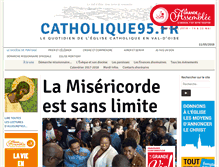 Tablet Screenshot of catholique95.fr